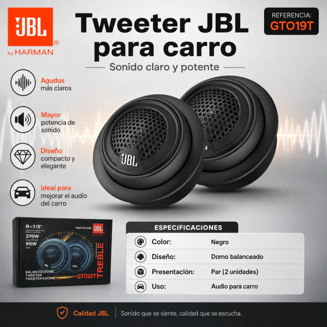 Parlantes jbl tweeter.