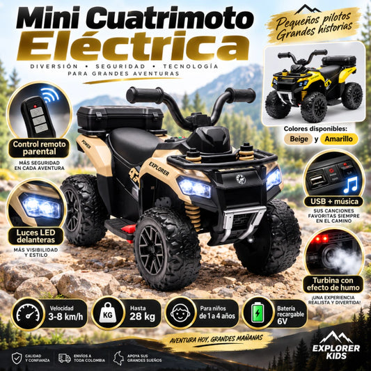 Cuatrimoto para niños control.