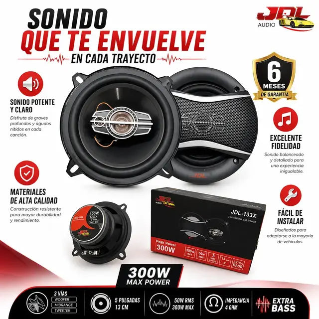 Parlantes para carro jdl 5 pulgadas.