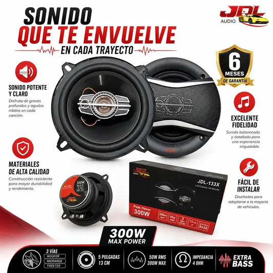 Parlantes para carro jdl 5 pulgadas.