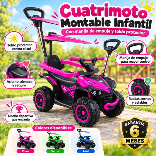 Cuatrimoto paseador infantil
