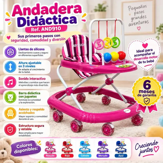 Caminador andadera didactico.