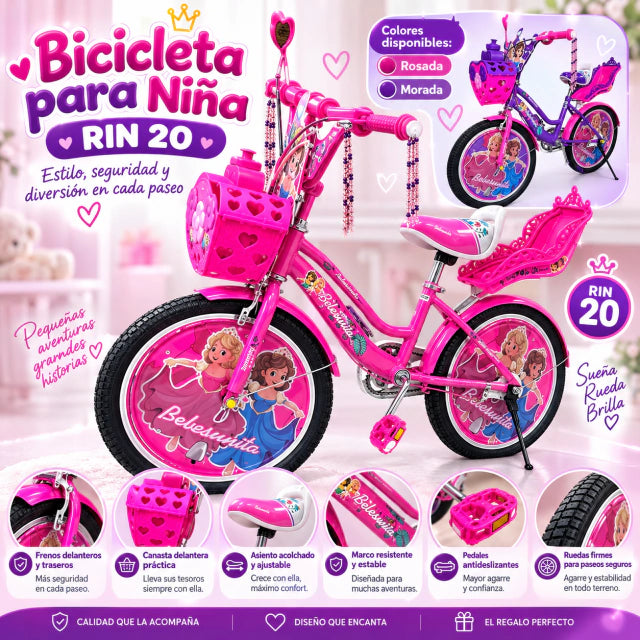 Bicicleta para niña rin 20.