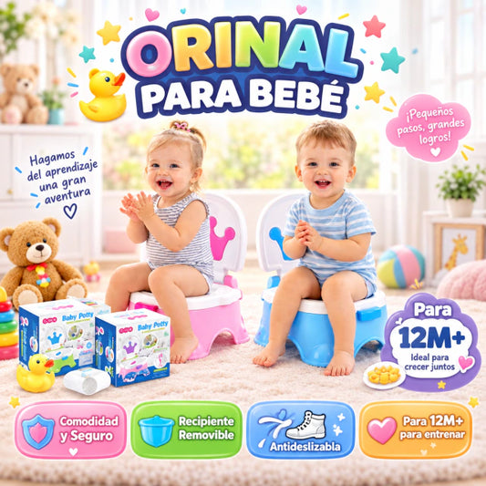 Sillita orinal deluxe para bebé.