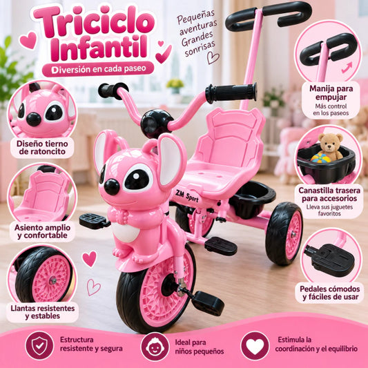 Triciclo dino musical.