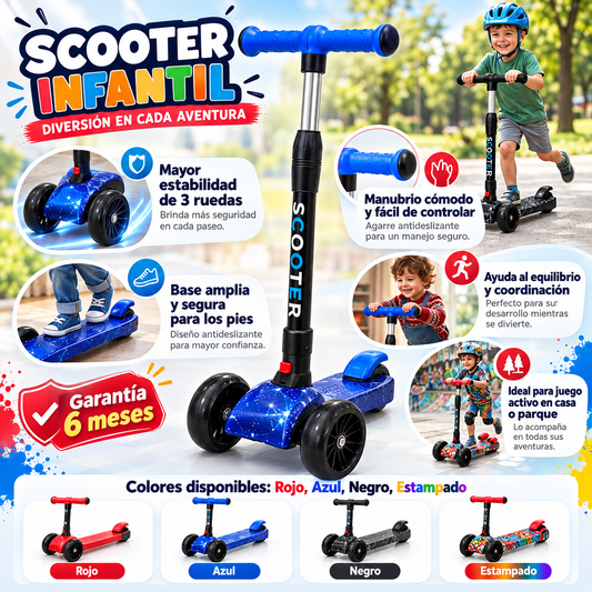 Monopatin infantil con Humo